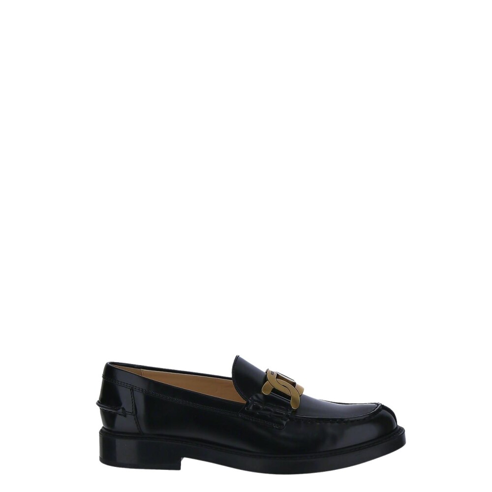 Tod's Loafers In Leather Svart, Dam