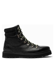 MONO - M Hiking Grained Leather Boots Black