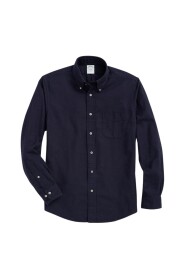 Milano Slim-fit Sport Shirt, Portuguese Flannel, Button-Down Collar